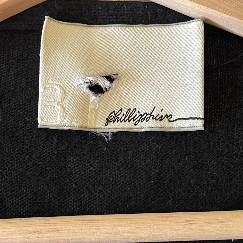 3.1 Phillip Lim Silk Cardigan Belted Button Front Utility Sweater Black Size 2